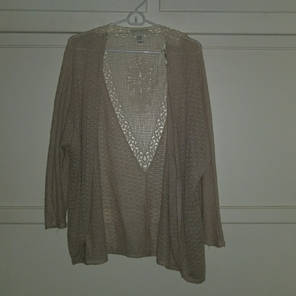 Cream crochet cardigan
